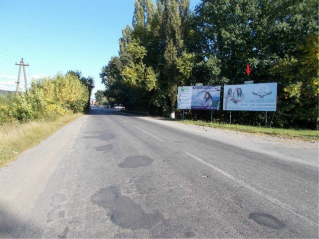 Щит 6x3, смт.Солотвино, вул. Тячівська, в сторону м.Рахів, біля АЗС,готелю,автомийки. Щит 6x3, смт.Солотвино, вул. Тячівська, в сторону м.Рахів, біля АЗС,готелю,автомийки.