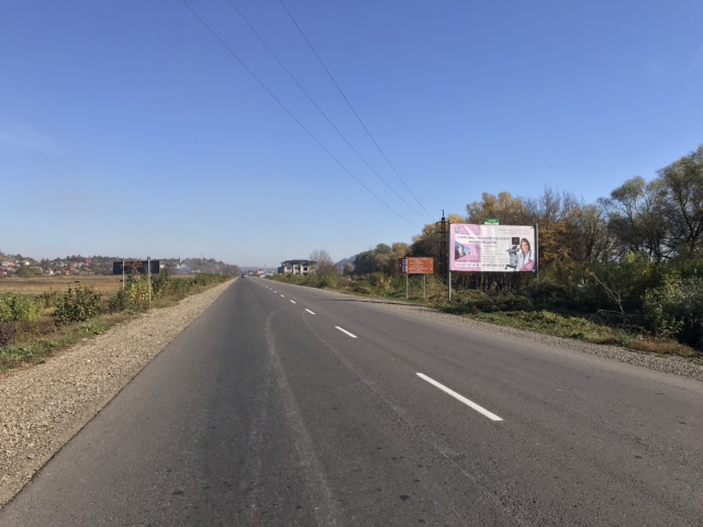 Щит 6x3,  м.Хуст, Вул. Волошина, в'їзд в місто траса Мукачево-Івано-Франківськ, в сторону м. Тячів