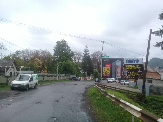 Щит 6x3,  с.Ганичі, вул.Головна центр села в сторну м.Тячів зі сторони смт.Нересниця