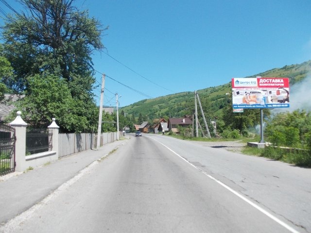 Щит 6x3,  Рахів вул.Головна,  виїзд з центра міста в сторону м.Ів.Франківськ