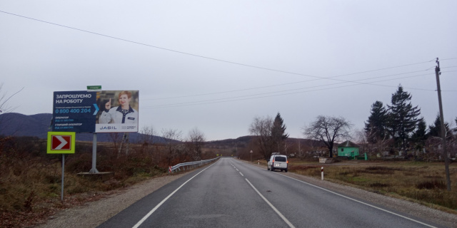 Щит 6x3,  с.Велика Копаня, вул.Миру , в сторону м. Виноградів