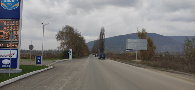 Щит 6x3,  вул. Персикова,виїзд з міста ,АЗС
