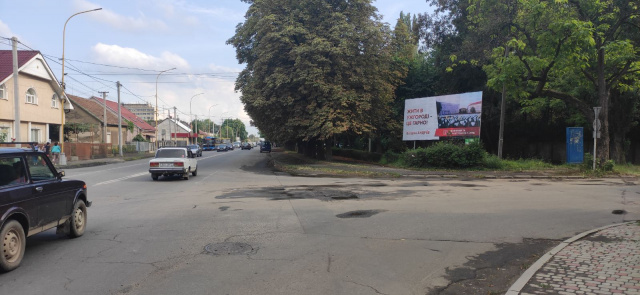 Щит 6x3,  м.Ужгород вул.Гагаріна-Лавріщева