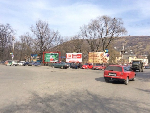 Щит 6x3,  м. Рахів, вул. Миру центр міста