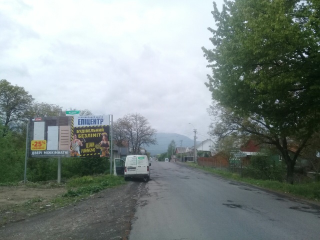 Щит 6x3, с.Бедевля, вул. Волошина, в сторону м.Тячів, зі сторони смт.Дубове Щит 6x3, с.Бедевля, вул. Волошина, в сторону м.Тячів, зі сторони смт.Дубове