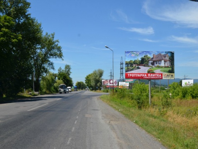 Щит 6x3,  м.Хуст, вул. Івана Франку, вїзд в місто, перед поворотом на об'їздну дорогу в сторону м. Мукачево