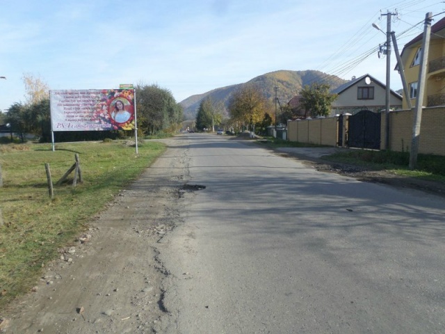 Щит 6x3,  с.Терново, вул.Головна центр села в сторну смт.Нересниця зі сторони м.Тячів