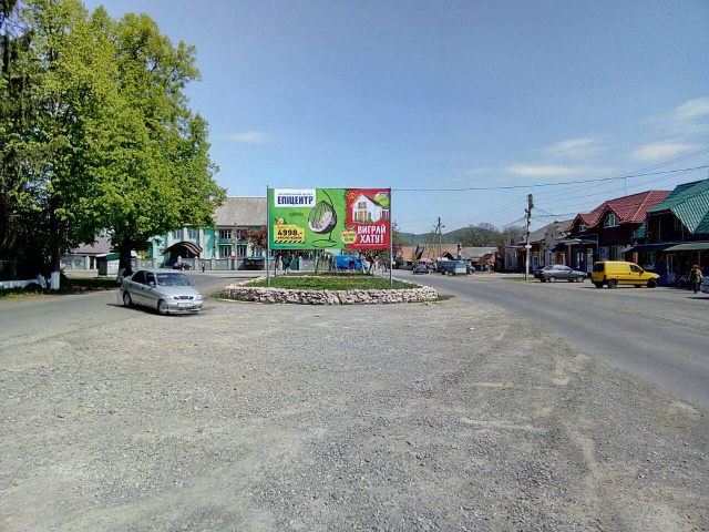 Щит 6x3,  с.Теребля,вул. Центральна, в сторону смт, Угля, школи, міні-маркету