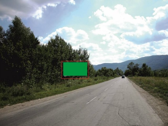 Щит 6x3,  м.Хуст, вул. Івана Франку, виїзд з міста,  в сторону с.Шаян
